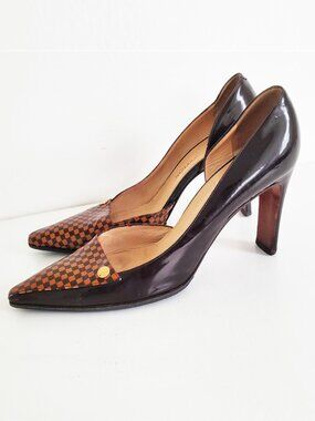 Louis Vuitton Damier Checkered Heels Size 39